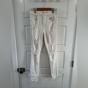 Women’s White Garage Jeans